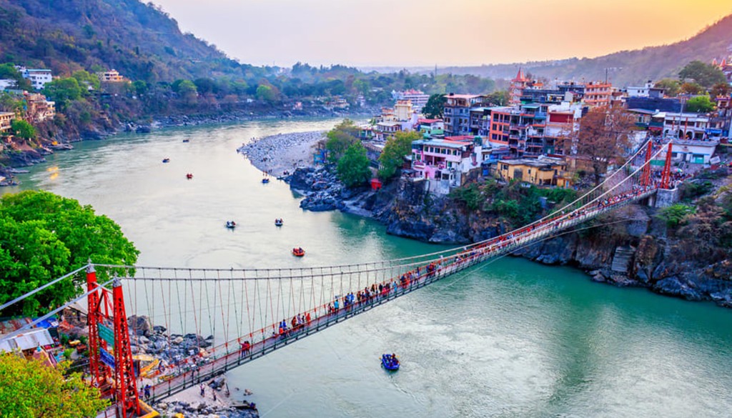 Representative image of Laxman Jhula in Rishikesh, after which the upcoming suspension bridge over Patna’s Punpun river near the Pinddaan site is being modelled.