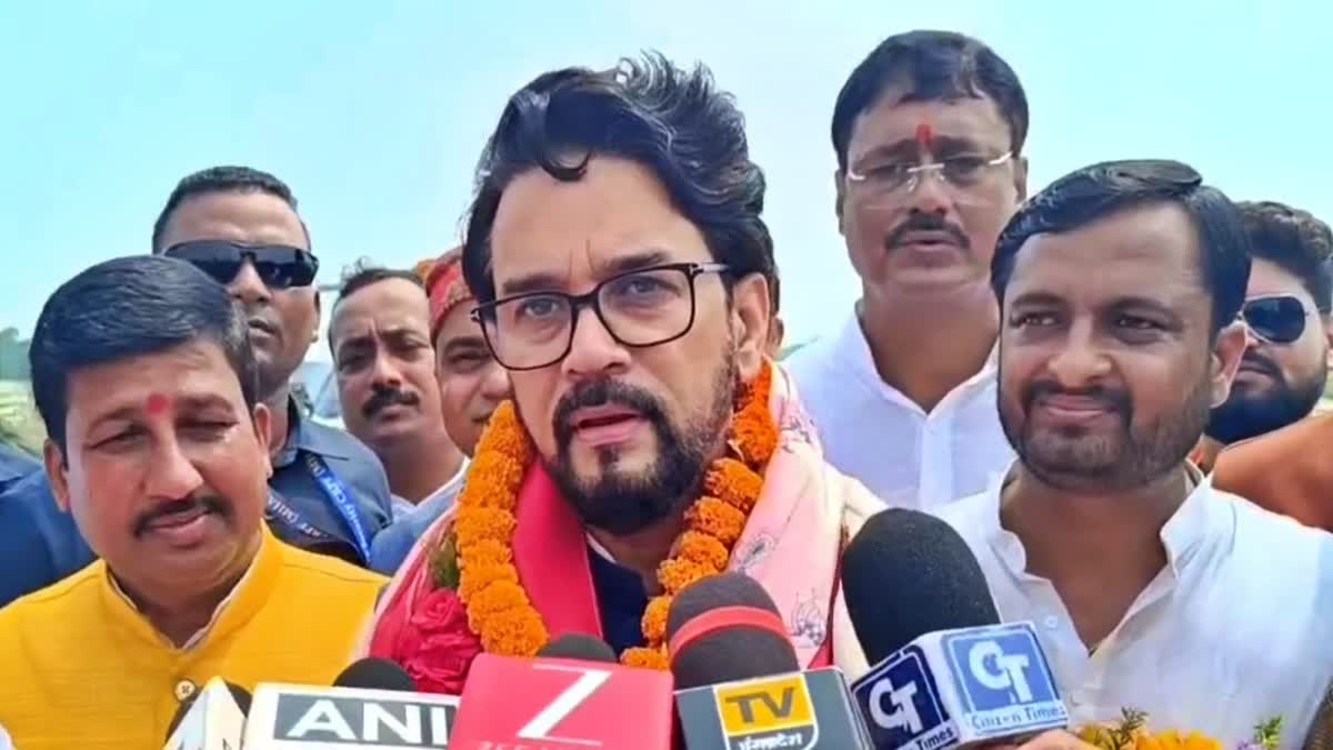 Anurag Thakur Hits Out at Mahagathbandhan, Warns Against Return to ‘Jungle Raj’ in Bihar