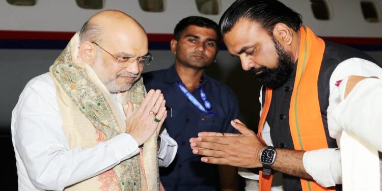 Amit Shah Reaches Patna, to Hold Strategy Meetings in Dehri and Begusarai Tomorrow