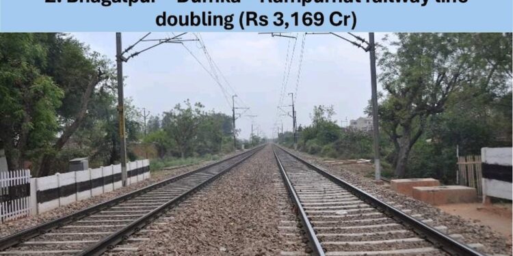 Modi Cabinet Approves Rs 3,169 Crore Doubling of Bhagalpur–Dumka–Rampurhat Rail Line