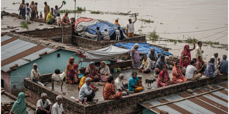 Bihar Floods Leave Villagers Stranded on Rooftops for Months
