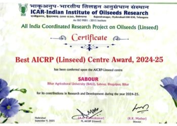 Bihar Agricultural University Wins National Award for Linseed Research
