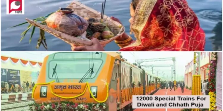 Indian Railways to Run 12,000 Special Trains for Diwali and Chhath