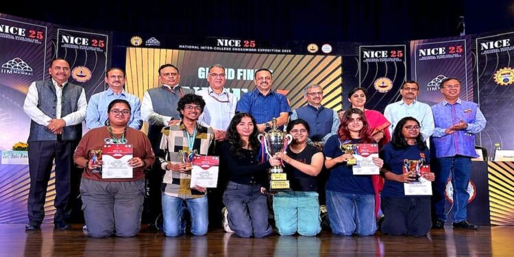 IIT Delhi Team Clinches Crossword Crown at NICE 2025 Grand Finale