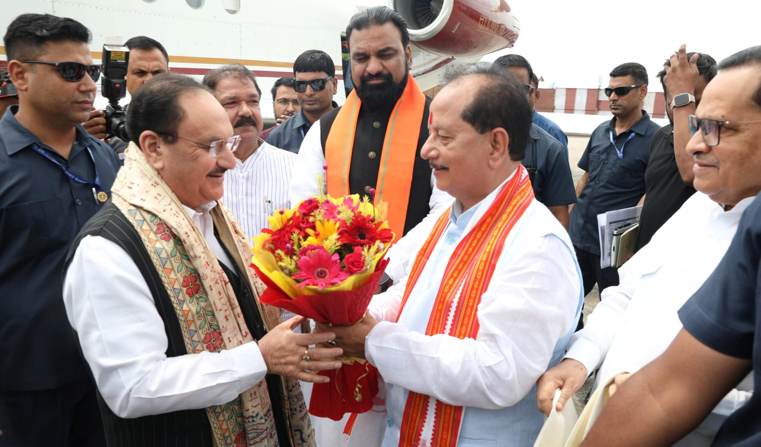 BJP Chief Nadda Rallies Party Cadre in Patna Ahead of Bihar Polls