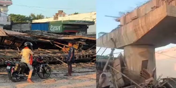 Under-Construction Railway Bridge Collapses in Nalanda, Six Workers Injured