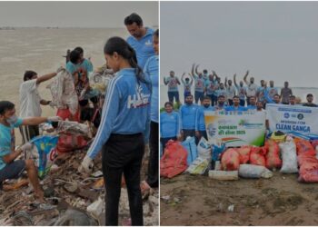 356kg Waste Pulled Out of Ganga at Patna Ghat as ‘No Plastic Fantastic’ Drive Begins