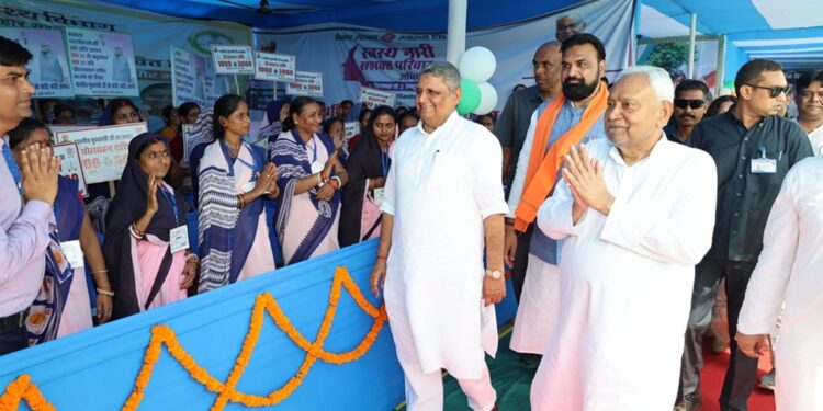 Nitish Kumar in East Champaran