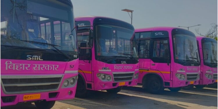 Pink Buses Become First Choice for Thousands of Women Commuters in Patna
