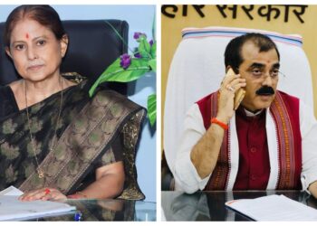 Patna Mayor Sita Sahu Stages Dharna, Accuses Minister Jibesh Kumar of Dictatorship