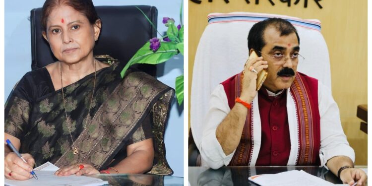 Patna Mayor Sita Sahu Stages Dharna, Accuses Minister Jibesh Kumar of Dictatorship