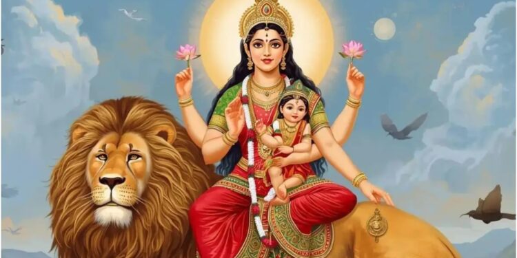 Day 5 of Navratri: Devotees Honour Maa Skandamata, the Divine Mother of Kartikeya