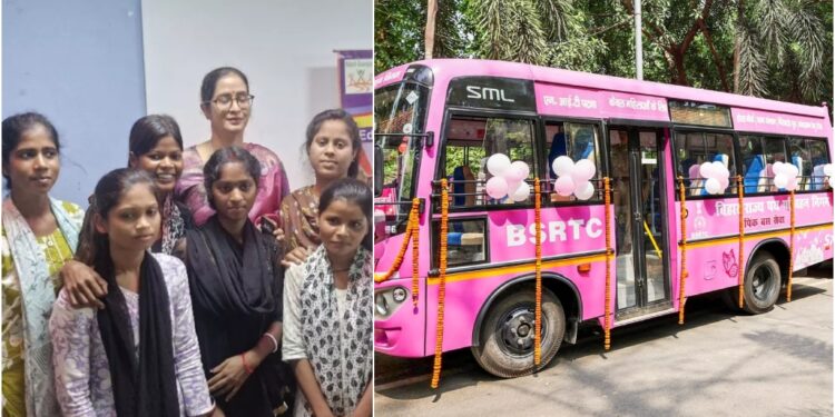 Six Young Women from Bihar to Drive Pink Buses, Turning Dreams into Reality