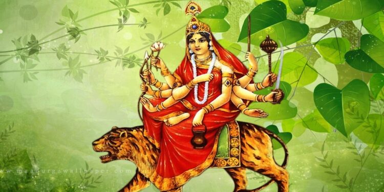 Third Day of Sharad Navratri Marked by Worship of Goddess Chandraghanta, Symbol of Courage and Humility