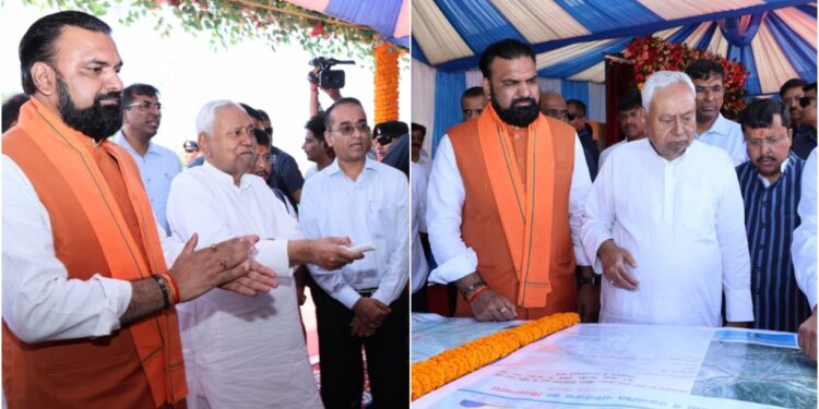 Chief Minister Nitish Kumar Lays Foundation for J.P. Ganga Path Extension and Multiple Road Projects in Bihar