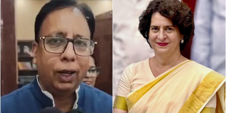 BJP MP Sanjay Jaiswal Mocks Priyanka Gandhi’s Bihar Visit, Targets Opposition Manifesto