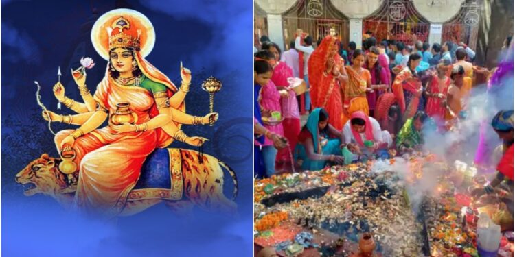 Sharad Navratri Day 5: Worship of Goddess Kushmanda as Rare Chaturthi Tithi Aligns with Vishakha Nakshatra and Auspicious Yogas