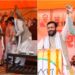 Haryana Chief Minister Saini Touches Deputy Sarpanch Geeta Rajwar’s Feet, Says “The Grand Alliance Leaders’ Car Has No Air” at Vishal Prashant Rally