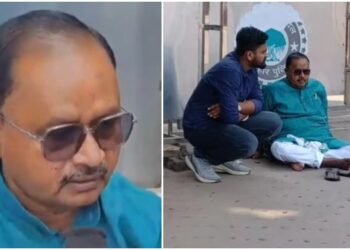 JD(U) MLA Gopal Mandal Protests Outside CM Nitish Kumar’s Residence Over Ticket Uncertainty