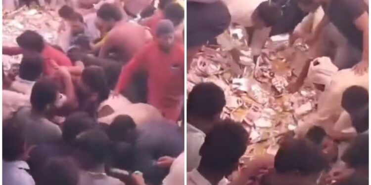 Bihar Election 2025: Crowd Rushes for Biryani at AIMIM Candidate’s Tausif Alam’s Nomination Event, Scuffle Video Goes Viral