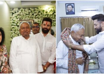 Chhath Puja 2025: CM Nitish Kumar Visits Chirag Paswan’s Home for Kharna Prasad, Remark Brings Smiles All Around
