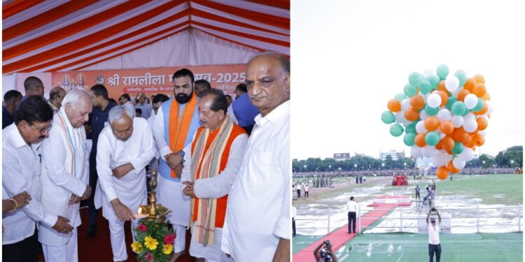 CM Nitish Kumar Leads Ravana Dahan in Patna, Calls for Peace and Harmony