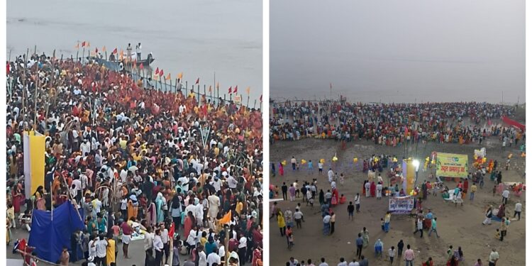 Chhath Mahaparv Concludes With Devotees Offering Prayers to the Rising Sun Amid Cloud Cover