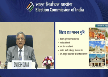 Chief Election Commissioner Gyanesh Kumar addressing a press briefing in New Delhi.
