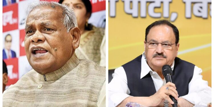 Bihar Elections: Jitan Ram Manjhi Submits 15-Seat Ultimatum to JP Nadda Amid Tussle with Chirag Paswan