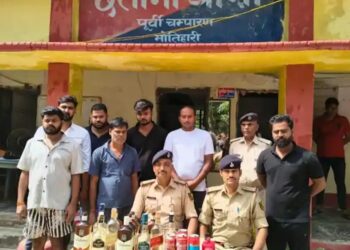 Motihari Police Bust High-Profile Liquor Party, Arrest RJD Leader’s Son and Six Others
