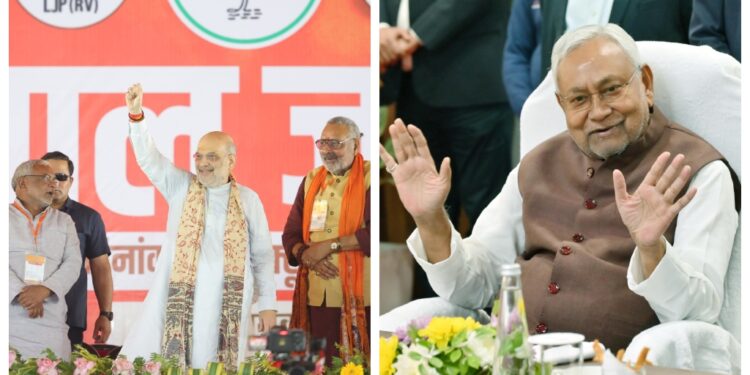 Amit Shah Confirms Nitish Kumar as NDA’s CM Face in Bihar; Says ‘No Vacancy in Patna or Delhi’