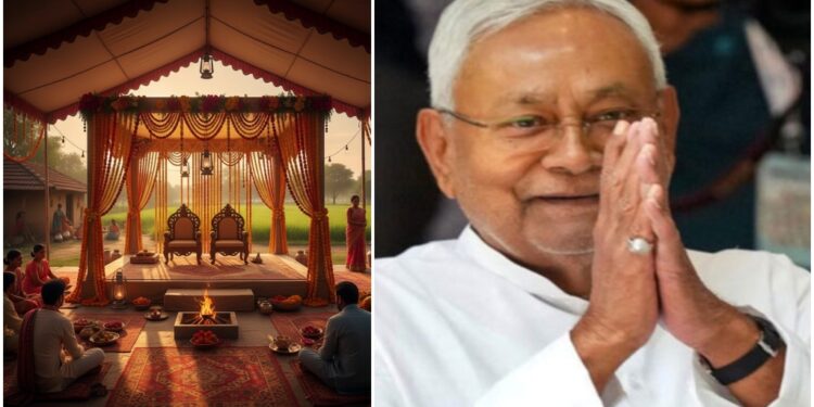 CM Nitish Kumar Gifts Wedding Halls to Poor Families in Munger