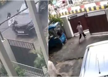 Speeding Black SUV Hits Two Pedestrians in Patna, CCTV Footage Captures Chaos