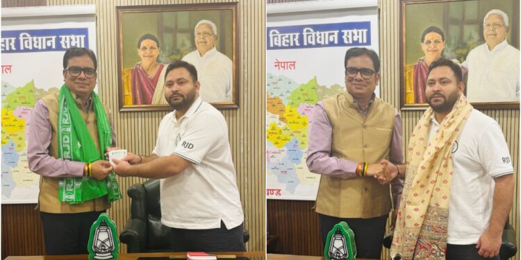 Parbatta MLA Meets Tejashwi After Leaving JD(U), Says Bihar Needs Opposition Leader’s Vision for Better Direction