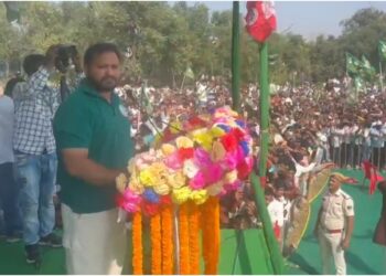 Bihar Elections 2025: ‘Formation of Government Will End the Great Jungle Raj,’ Says Tejashwi Yadav in Jamui