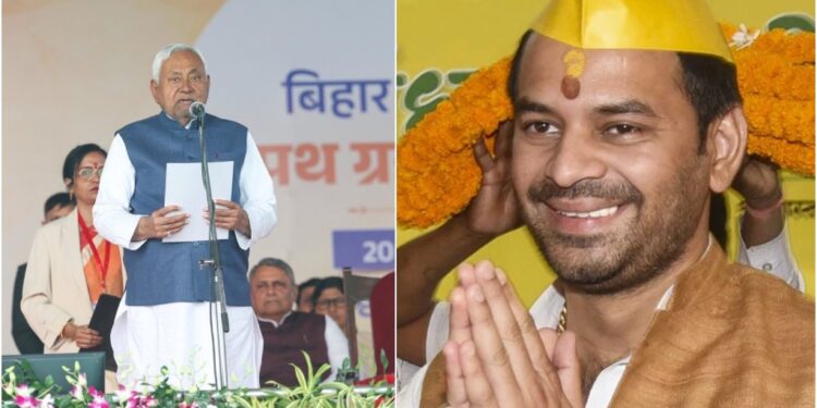 Tej Pratap Yadav Congratulates CM Nitish Kumar, Says ‘Dreams of 14 Crore People Will Be Fulfilled’