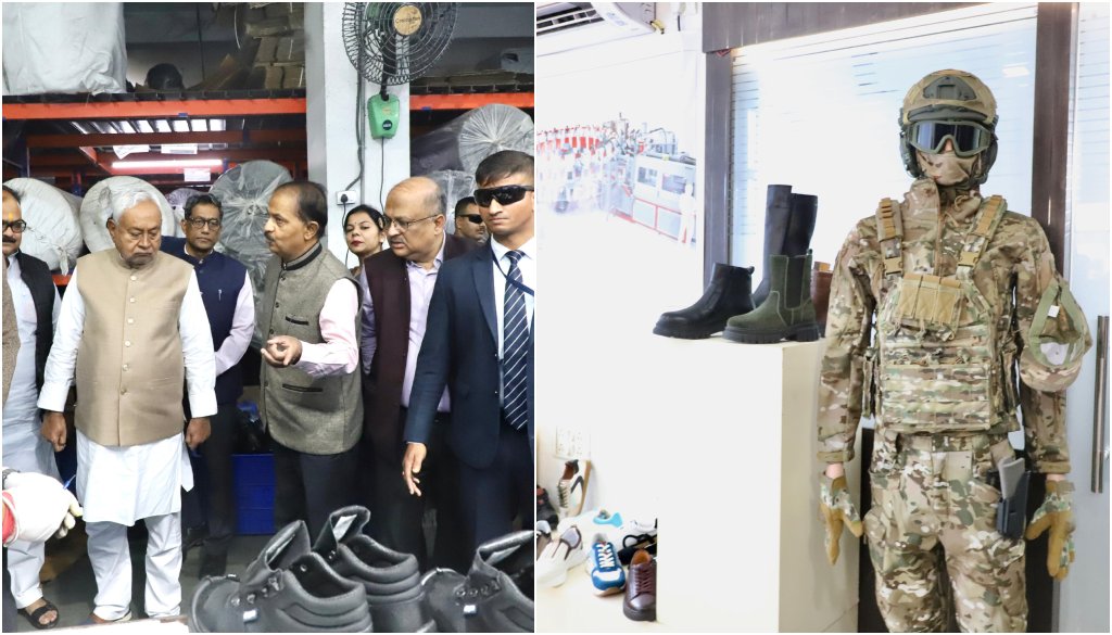 Nitish Kumar, Hajipur, Bihar Industry, Shoe Export, Russia Trade, Industrial Development, Britannia Factory
