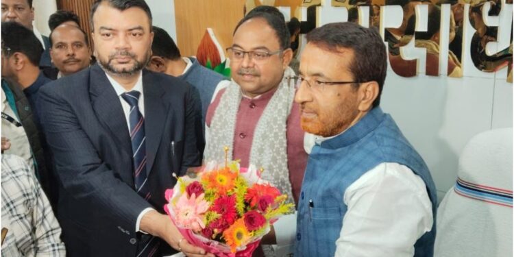 Sanjay Singh ‘Tiger’ Takes Charge as Bihar’s Labor Resources Minister, Aims to Connect Youth and Workers with Welfare Schemes