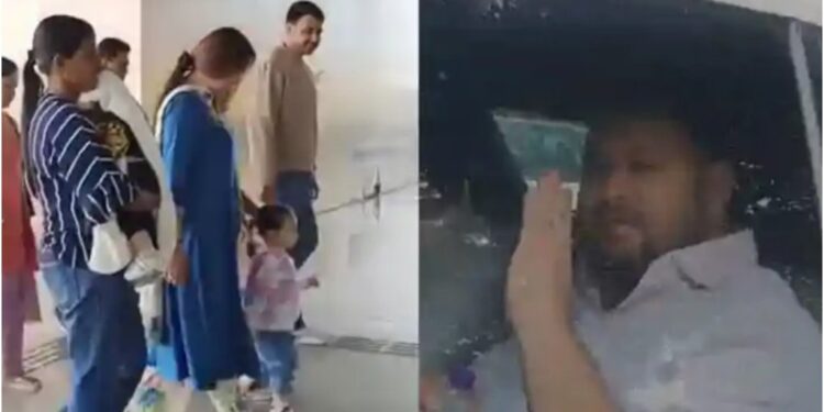 Tejashwi Yadav’s Wife Rajshree Leaves for Delhi with Children as Opposition Leader Steps Out of Rabri Devi’s Residence After Days