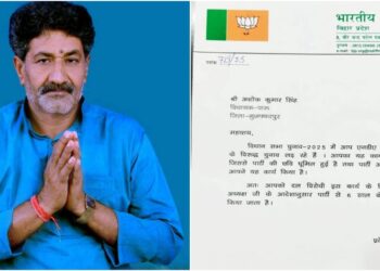 BJP Expels Rebel MLA Ashok Singh for Six Years Ahead of Bihar Elections