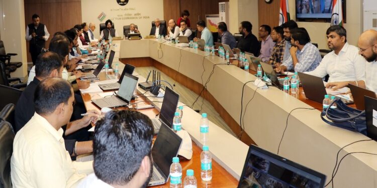 CEC Gyanesh Kumar and both the ECs have reached the Control Room in ECI to monitor the CCTVs installed in 100% polling stations for the first time.