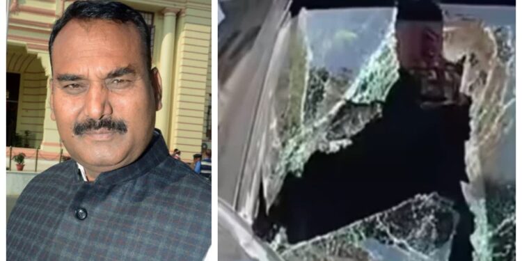 CPM MLA Satyendra Yadav Attacked During Voting in Chhapra, Vehicle Window Smashed