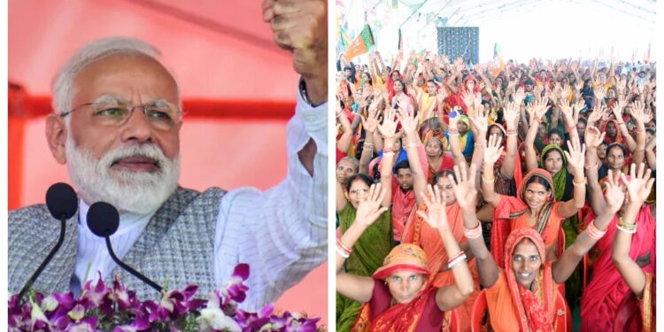 PM Modi Lauds Bihar’s Women Workers, Says They Stood ‘Like a Wall’ Against Jungle Raj