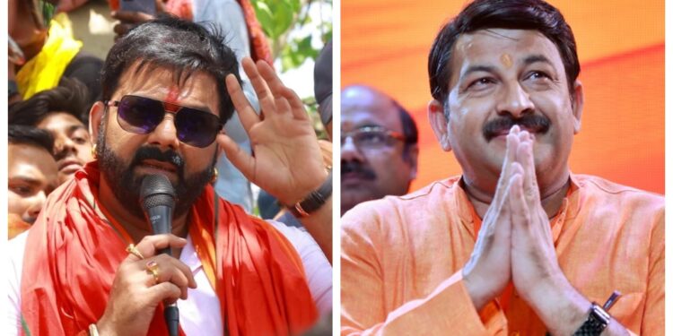 Bhojpuri Stars Shine on Final Day of Bihar Campaign: Chaos at Pawan Singh Rally, Manoj Tiwari Sings in Banka