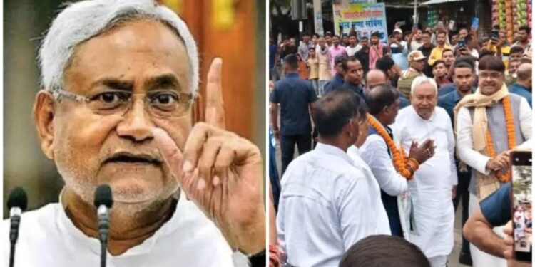 Rain Halts Rally, Nitish Kumar Turns It Into A Roadshow In Muzaffarpur