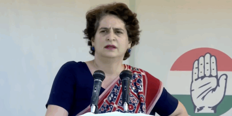 Priyanka Gandhi Slams ‘Modi Empire’, Says Farmers Drown in Debt While Ambani-Adani Get Loan Waivers