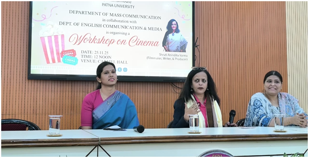 “Watch One Film a Day”: Filmmaker Shruti Anindita Varma Inspires Students at Patna Women’s College Cinema Workshop