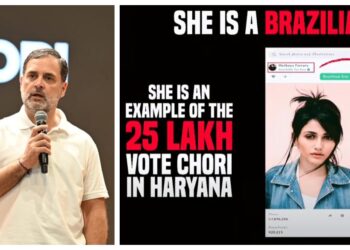 Rahul Gandhi Alleges ‘Operation Government Theft’ in Bihar, Claims Brazilian Model on Voter List