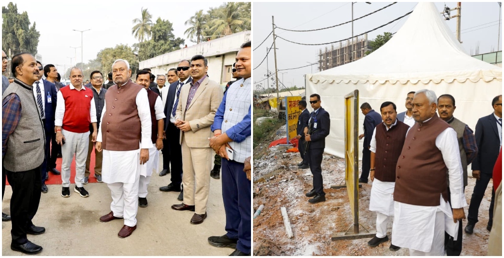 CM Nitish Kumar Inspects Patna Projects, Orders Faster Work to Ease Traffic and Waterlogging