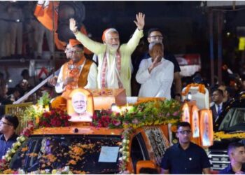 PM Modi’s Patna Roadshow from Dinkar Chauraha to Udyog Bhavan: 10 Welcome Points, 2.8 km Route Decorated